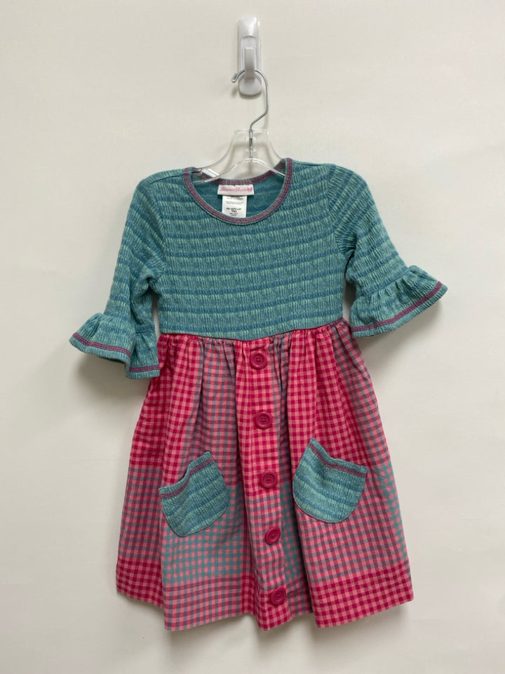 Bonnie Jean SIZE 4T Blue Pink Stripe Girl&
