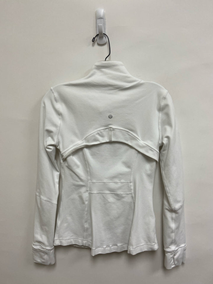 Lululemon Size 6 White Zip Down Athletic Jacket
