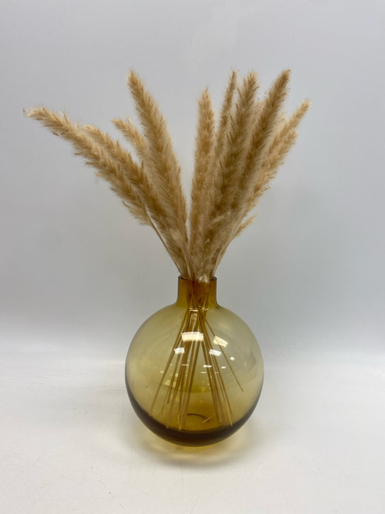 Amber Glass Vase