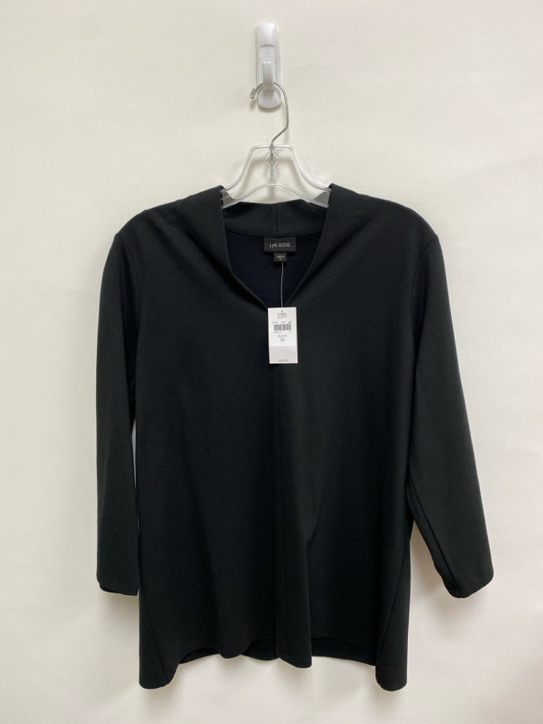 NWT J Jill Size M Black Ladies Top