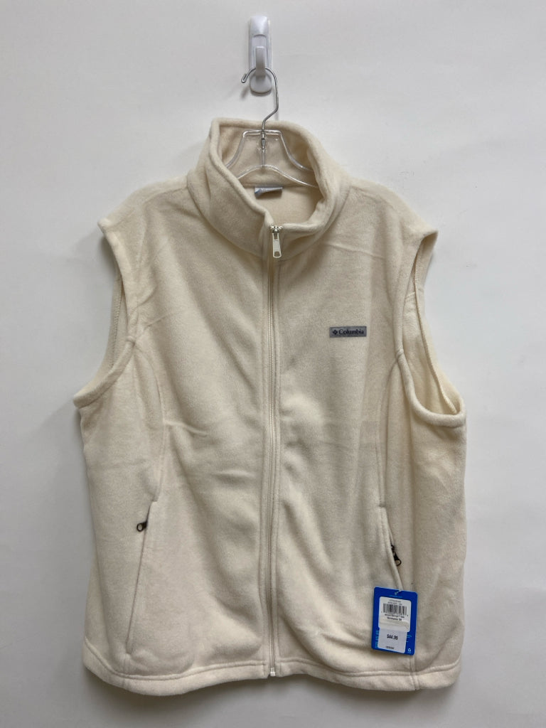 NWT Columbia Size 3X Cream Fleece Plus Size Vest