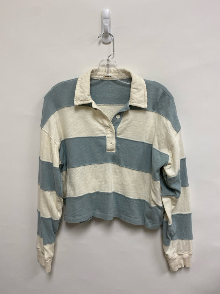 Marine Layer Size S White Blue Color Block Ladies Top