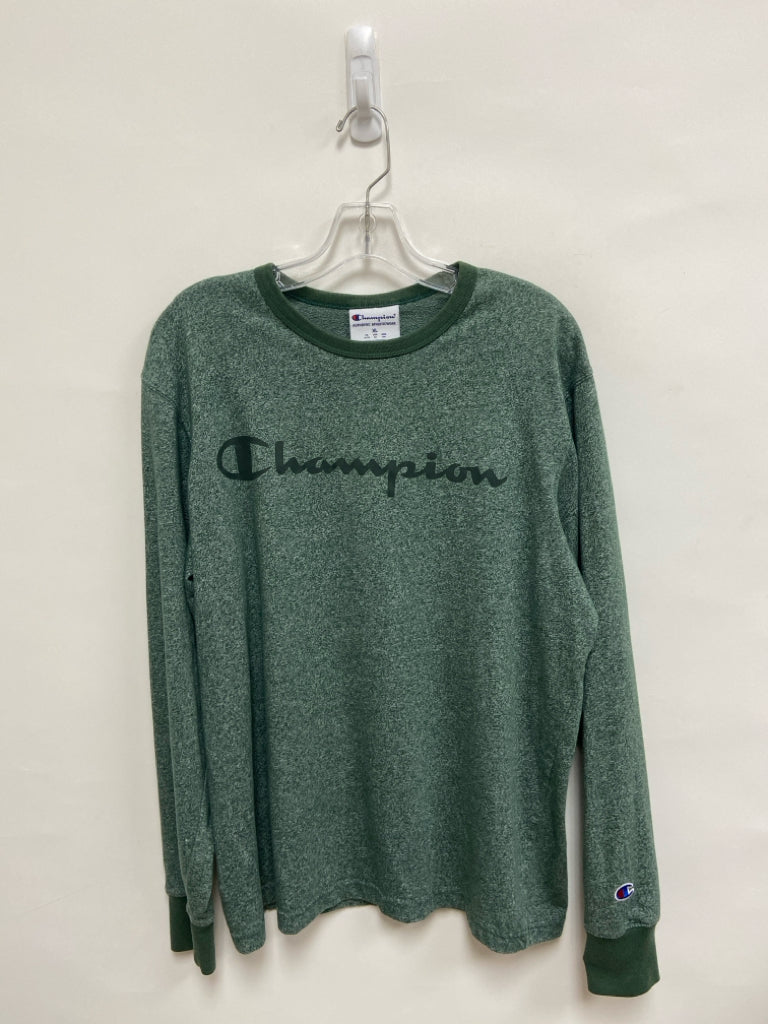 Champion Size XL Green Long Sleeve Men&
