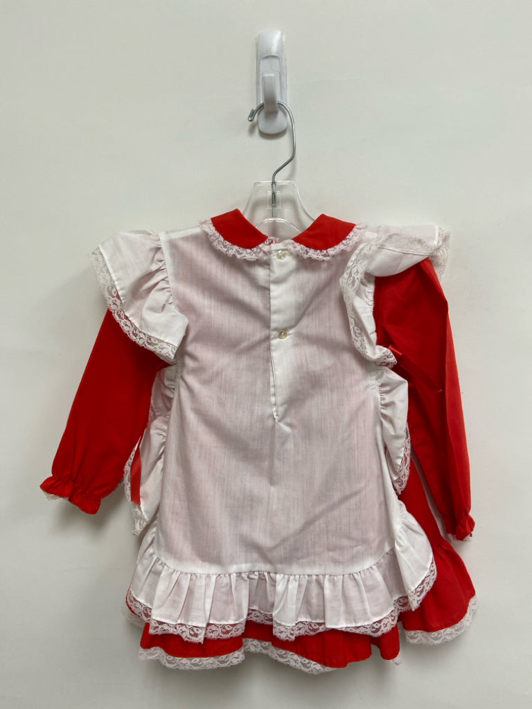 SIZE 3T Red White Vintage Long Sleeve Girl&
