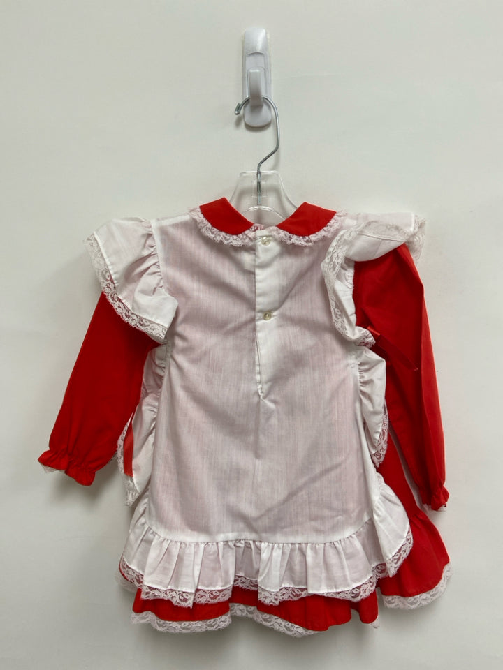 SIZE 3T Red White Vintage Long Sleeve Girl&