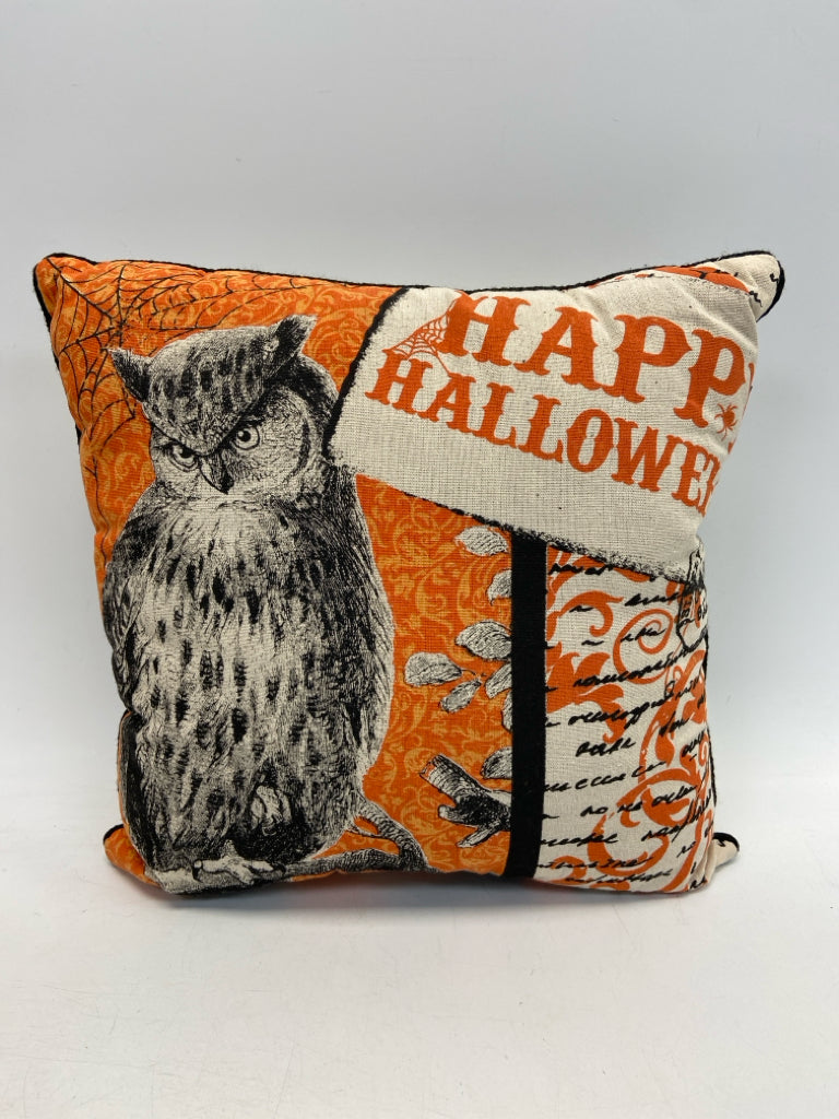 Natural Orange/Black Owl Halloween