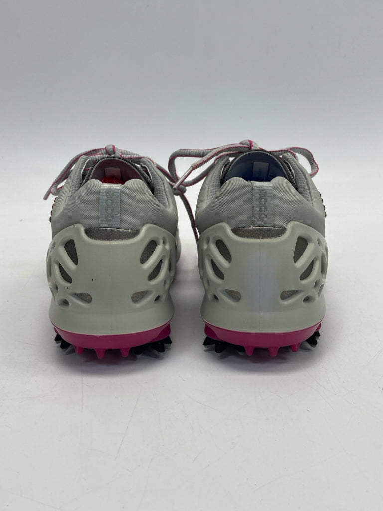 Ecco  Size 39 Gray Fuchsia Lace-up Golf Shoes