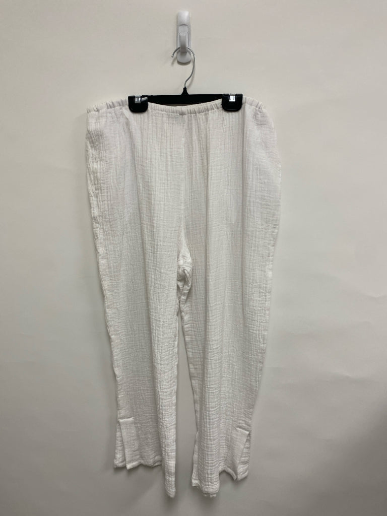 HabitaT Size L White Gauze Ladies Pants