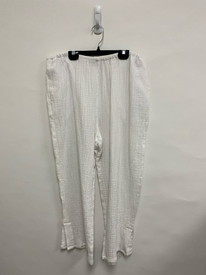 HabitaT Size L White Gauze Ladies Pants