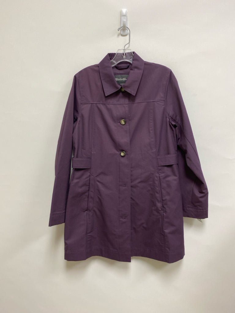 Eddie Bauer Size M Dark Purple Button Up Ladies Jacket