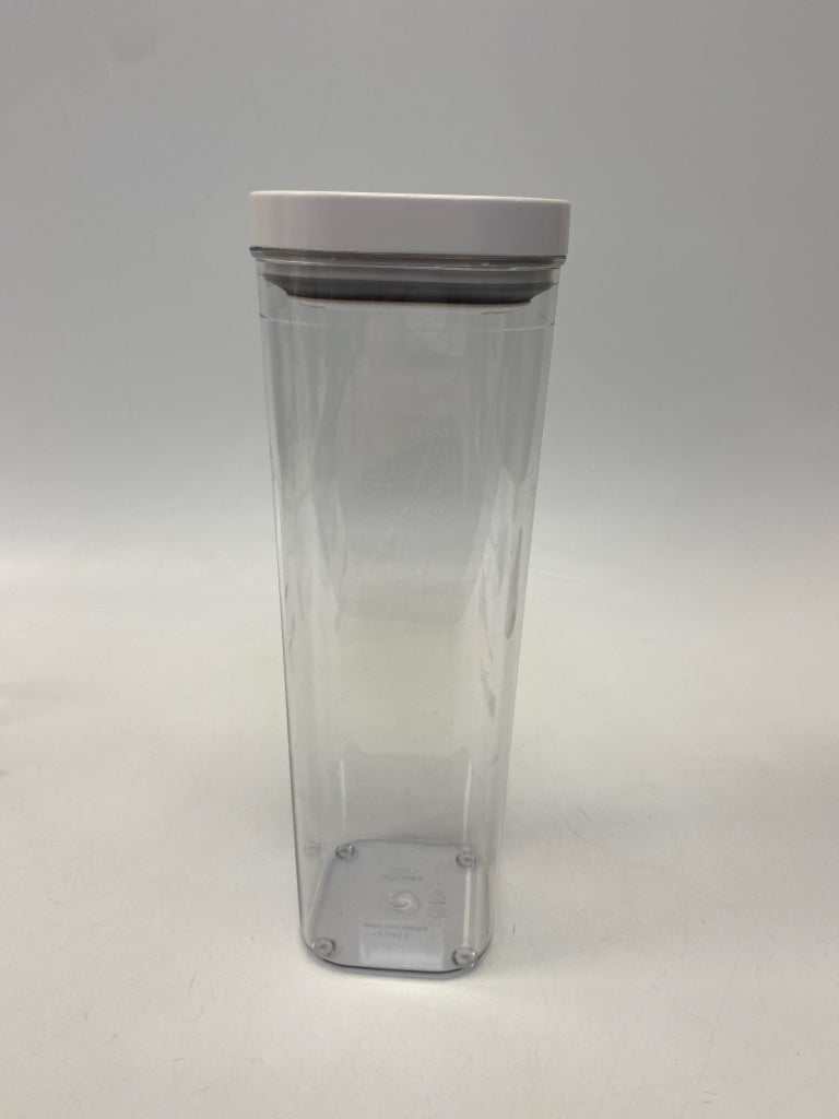 Clear White Canister