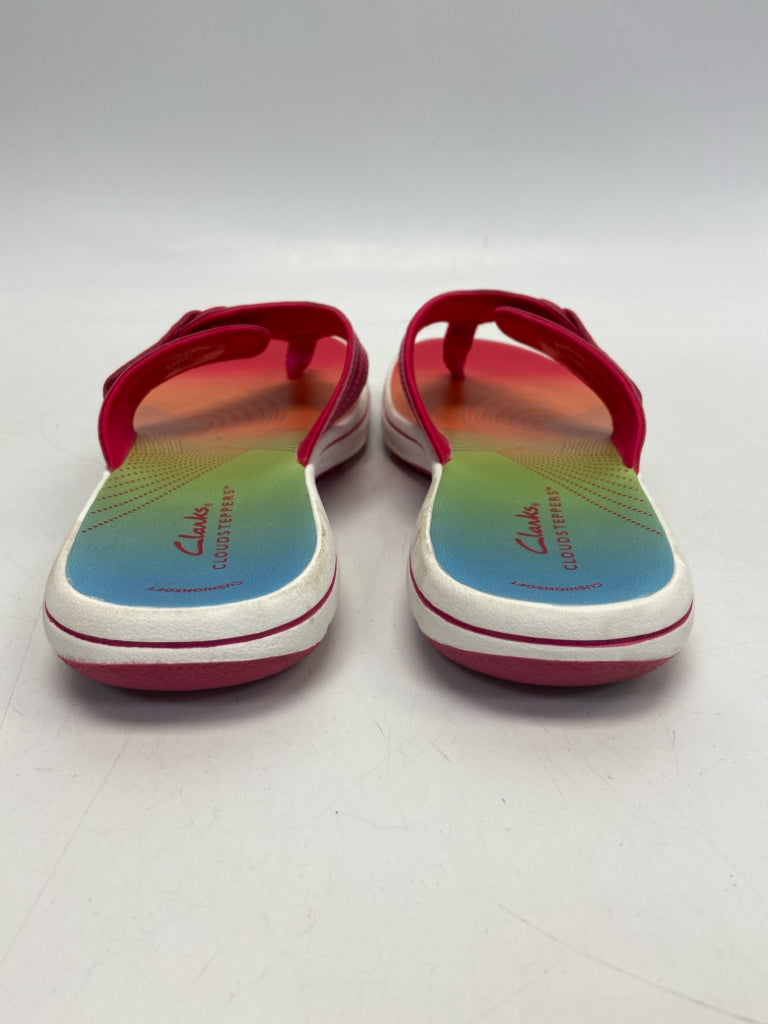 Clarks  Size 7 Fuchsia Sandals