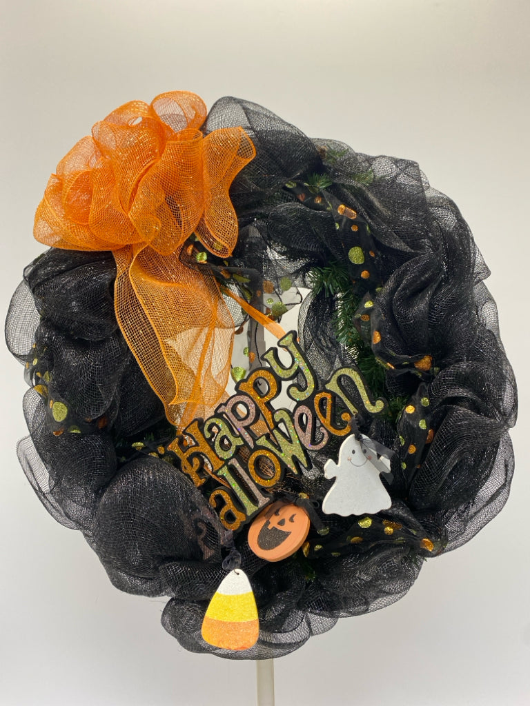 Black Orange Ribbons Halloween