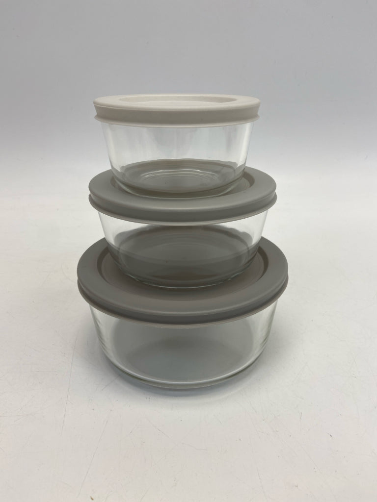 Clear Gray Glass Bowl(s)