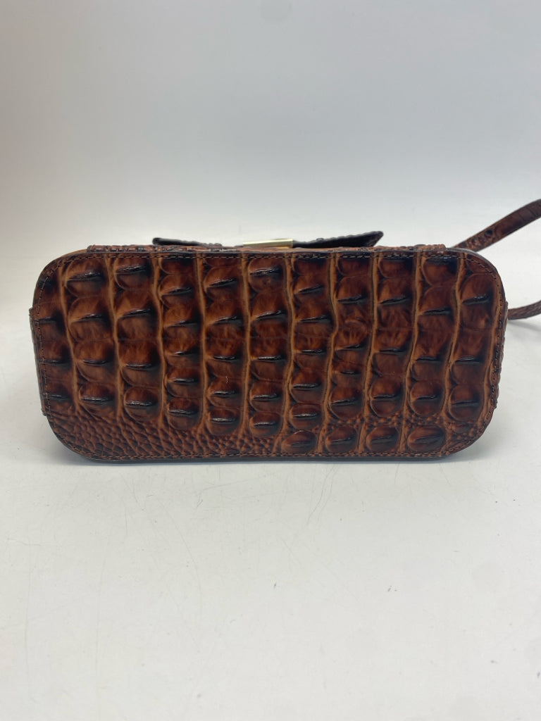 Brahmin Brown Embossed Crossbody