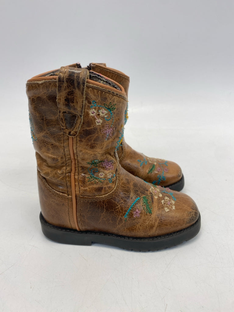 Shyanne SIZE 6 Brown Multi Color Flowers Girl&