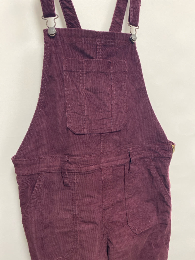 Old Navy Size 14 Burgundy Ribbed Ladies Overalls