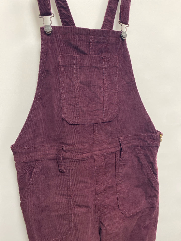 Old Navy Size 14 Burgundy Ribbed Ladies Overalls