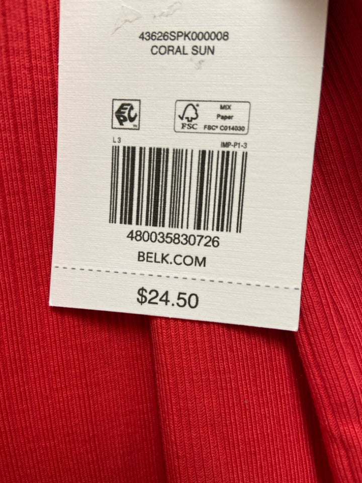 NWT Crown &amp; Ivy SIZE L Red Tank Girl&