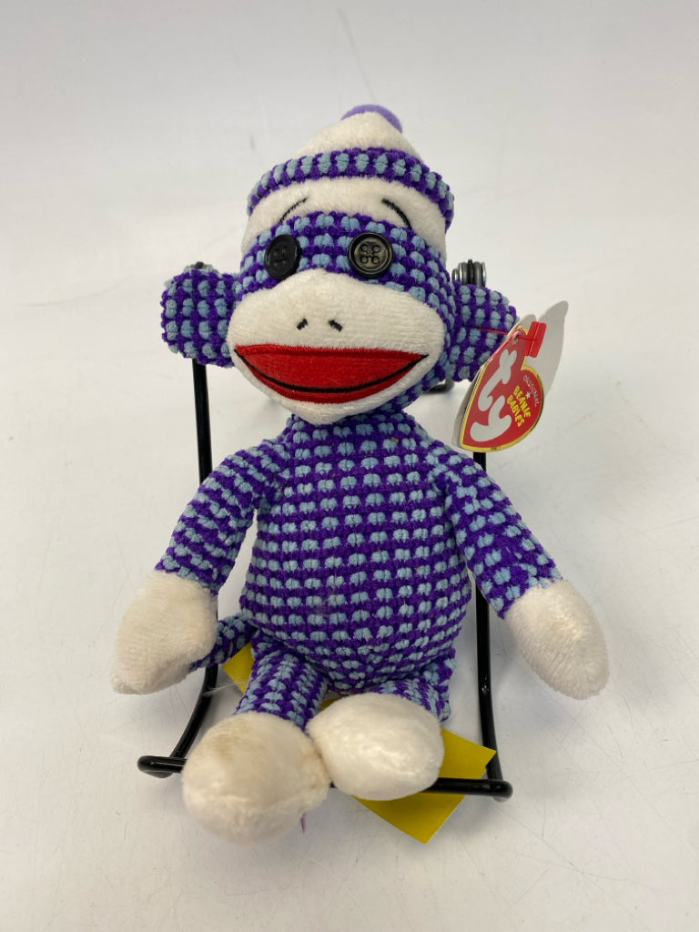 Ty Purple Cream Stuffed Animal