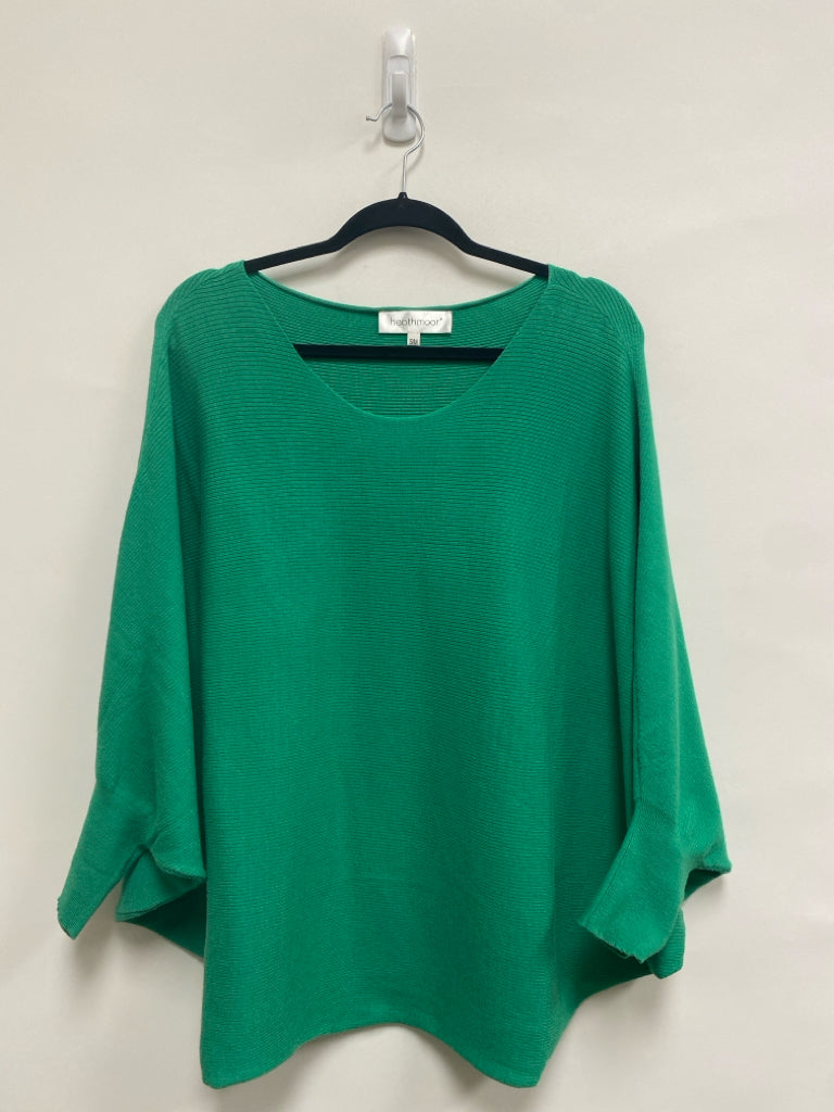 heathmoor Size S Green Batwing Ladies Sweater