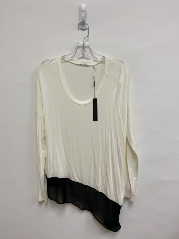 NWT Tahari Size L White Ladies Top