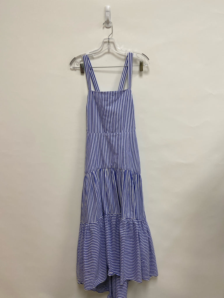 Banana Republic Size 6 Blue White Striped Sleeveless Ladies Dress