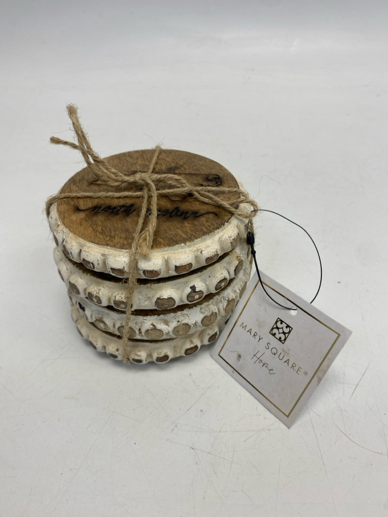 NWT Cream/Brown Coasters