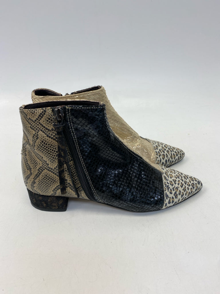 Ebarrito EU Shoe Size 35 Black Gold Patchwork Boots
