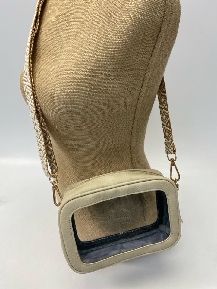 Tan Clear Crossbody
