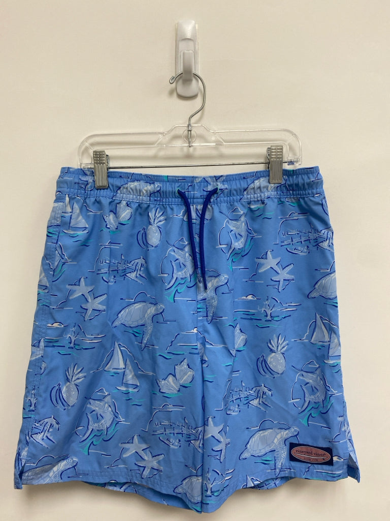 Vineyard Vines SIZE L Blue Navy/White Tropical Boy&