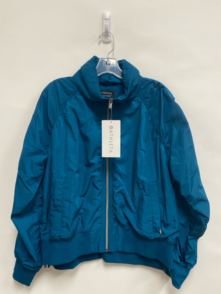 NWT Athleta Size L Teal Blue Ladies Jacket