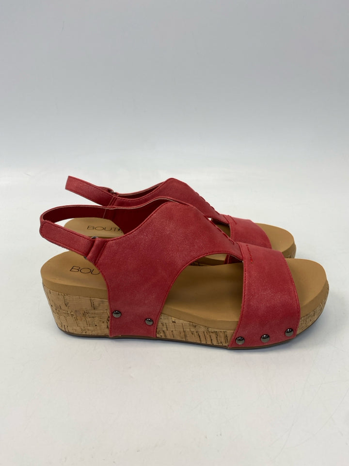 Corkys  Size 10 Red Studded Sandals