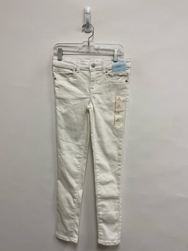 NWT Cat &amp; Jack SIZE 10 White Denim Girl&