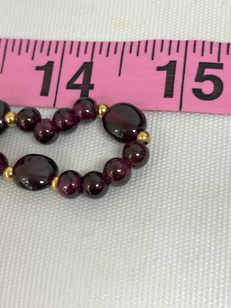 Purple Gold Color Stones Necklace