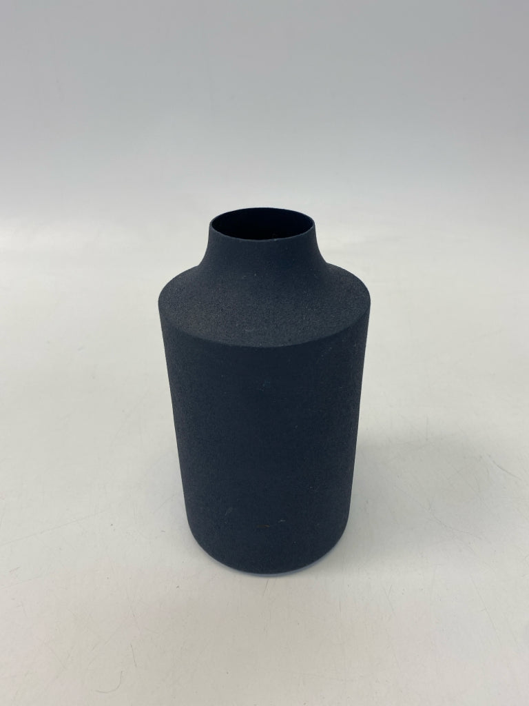 Navy Metal Vase