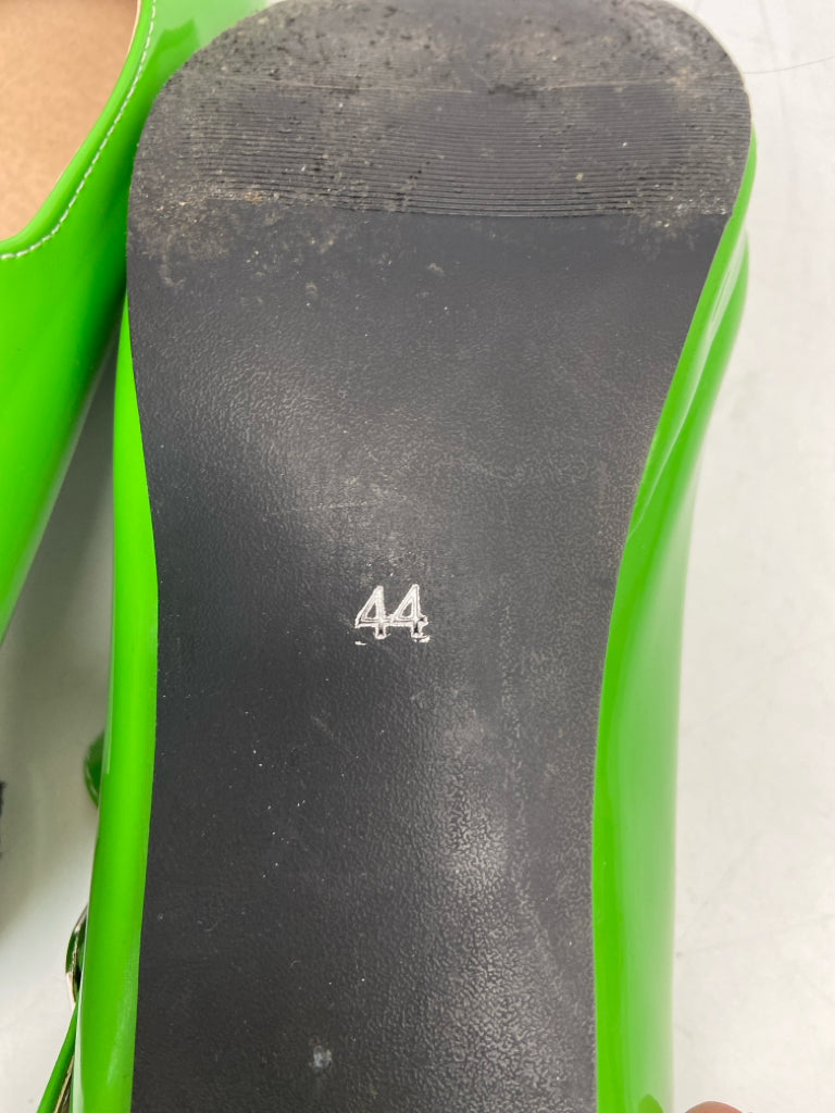 Size 44 Lime Green Patent Heels