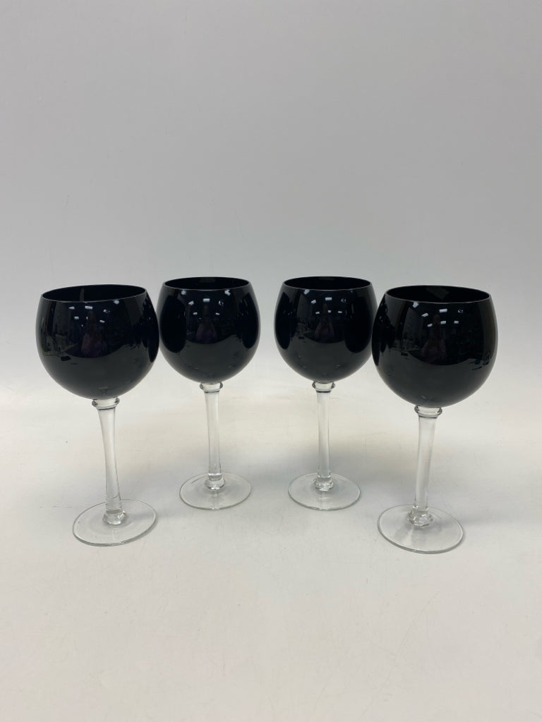 Black Clear Glass Glassware