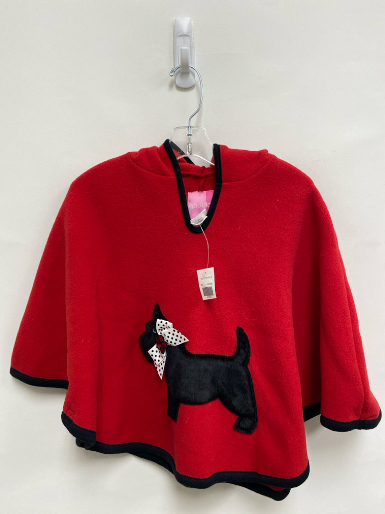 NWT Good Lad SIZE OSFM Red Black Dog Cape Girl&