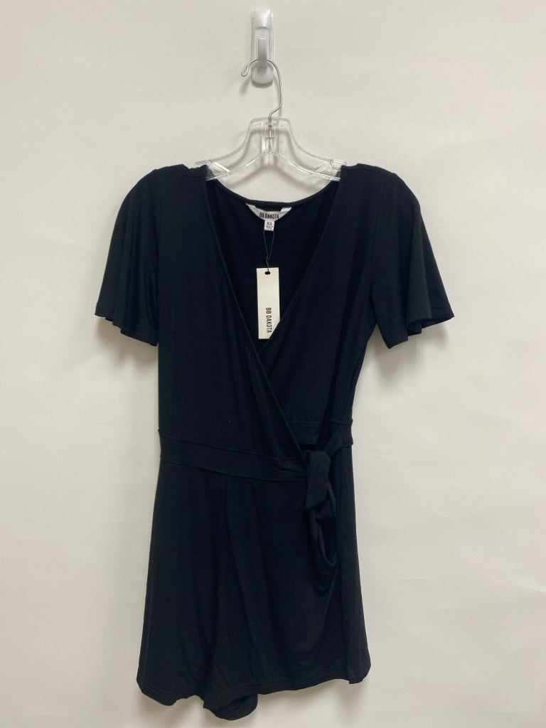 NWT B B Dakota Size XS Black Wrap Ladies Romper