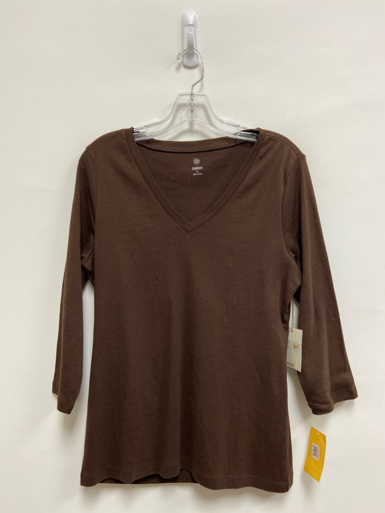 NWT Caslon Size XL Brown Long Sleeve Ladies Top
