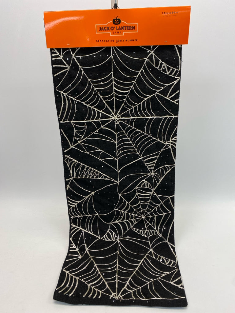 NWT 89th+MADISON Black Silver Spiderweb Halloween