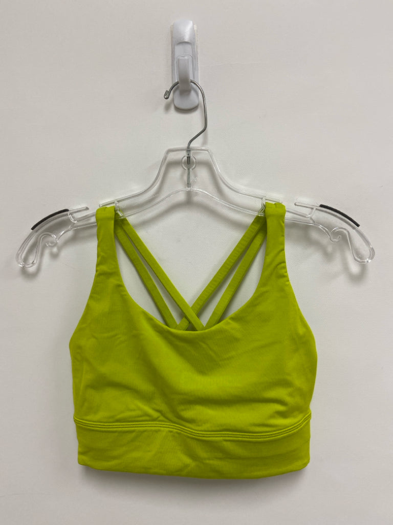 Lululemon Size 6 Neon Green Athletic  Bra
