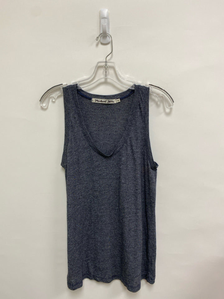 Michael Stars Size OSFM Navy/White Heather Tank Ladies Top