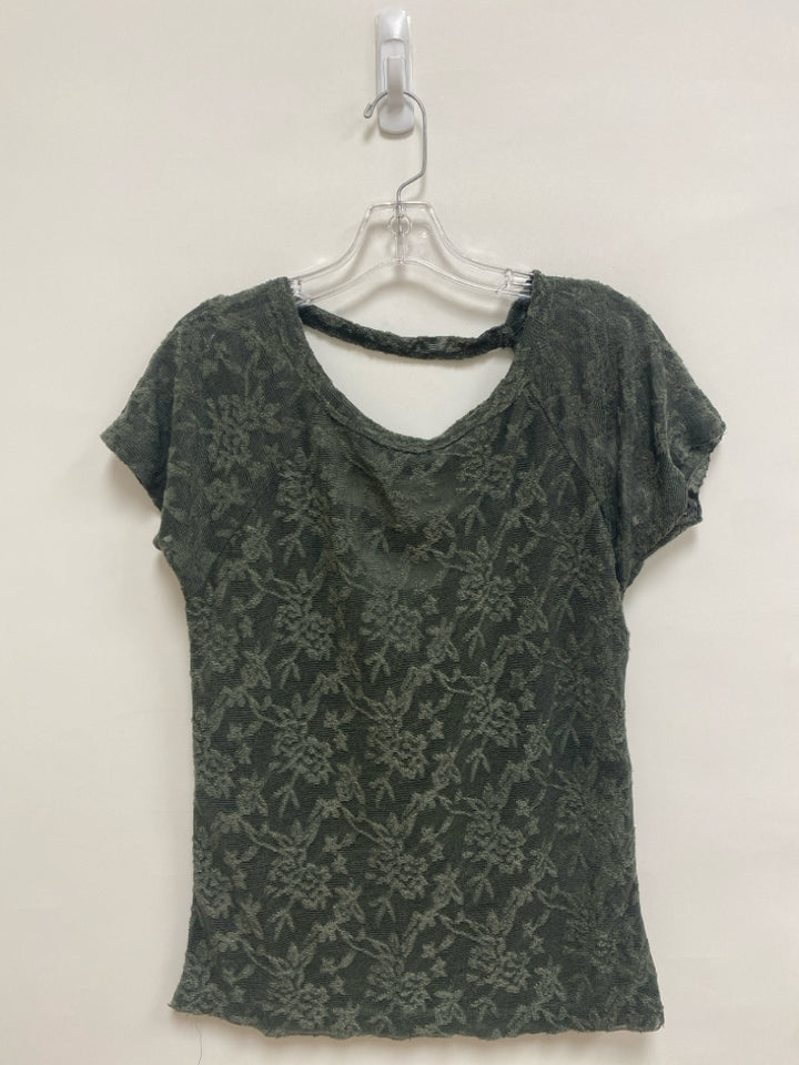 NWT daytrip Size S Dark Olive Lace Ladies Top