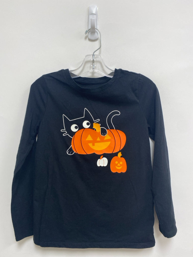 Cat &amp; Jack SIZE 7/8 Black/Orange Pumpkin Girl&