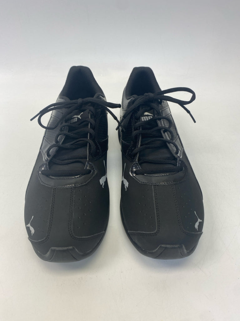 NWOT Puma Size 14 Black Silver Lace-Up Men&