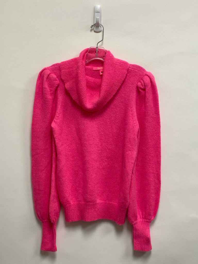 LILLY PULITZER Size XS Neon Pink Cowl Neck Ladies Sweater