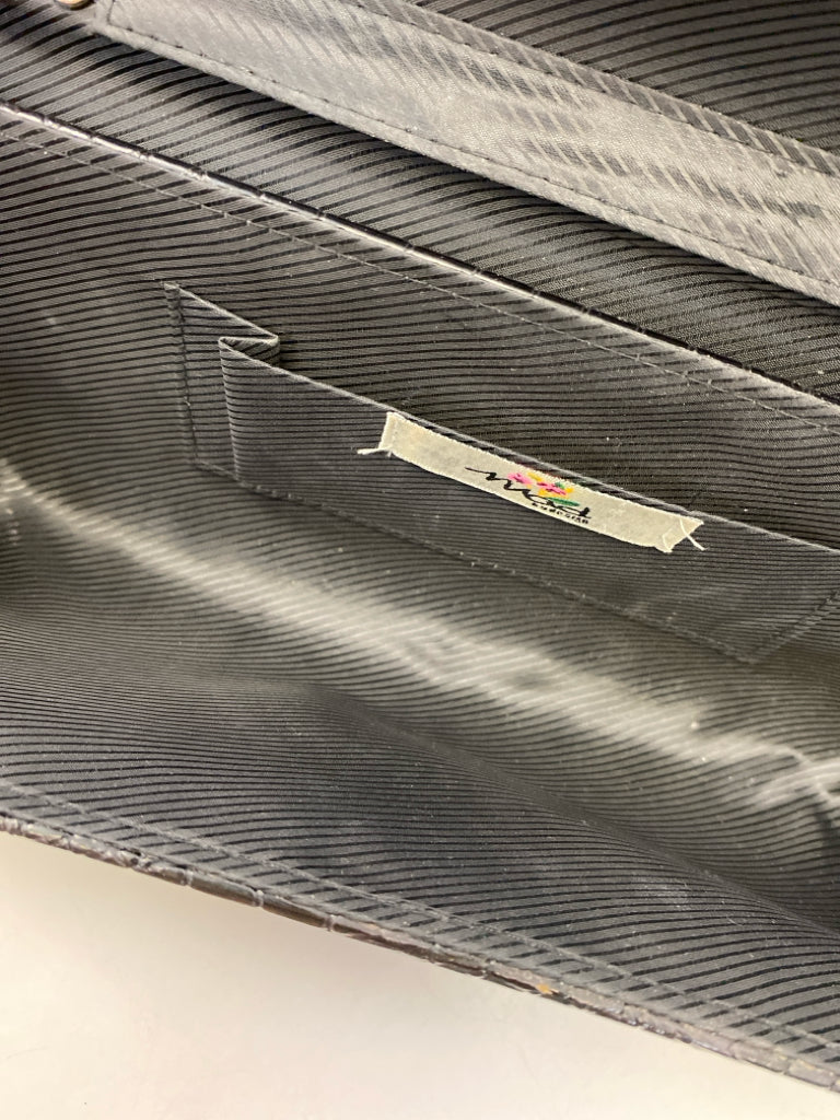 Black Embossed Handbag