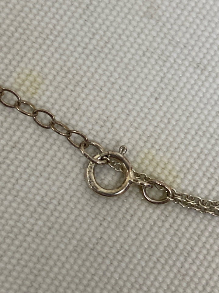 Silver Gold Color Pearl Necklace